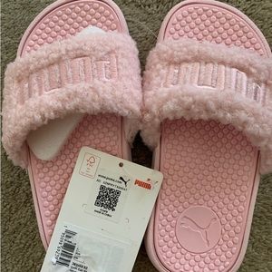 Puma cool cat sherpa slippers